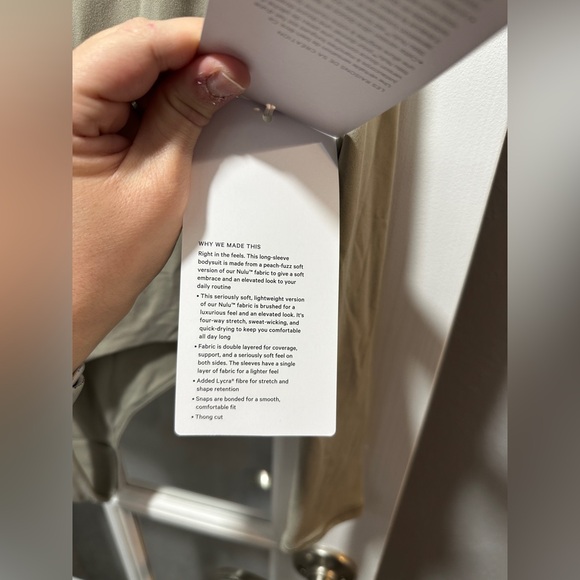 NWT Lululemon Wundermost Ultra-Soft Nulu Square-Neck Long-Sleeve Bodysuit - Picture 10 of 14